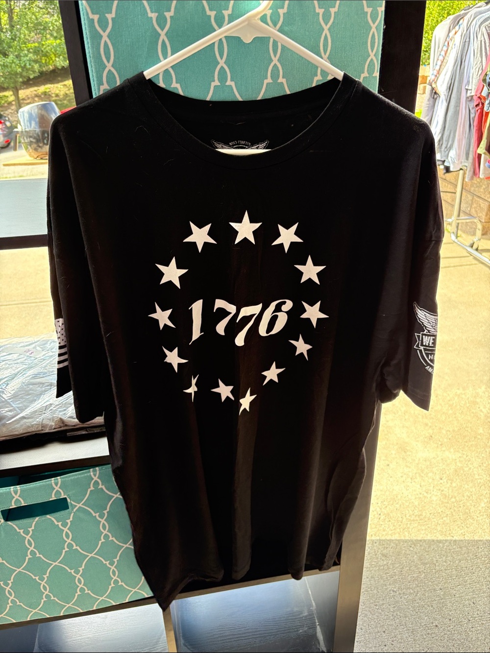 1776 Stars Graphic Short Sleeve Tee - Black